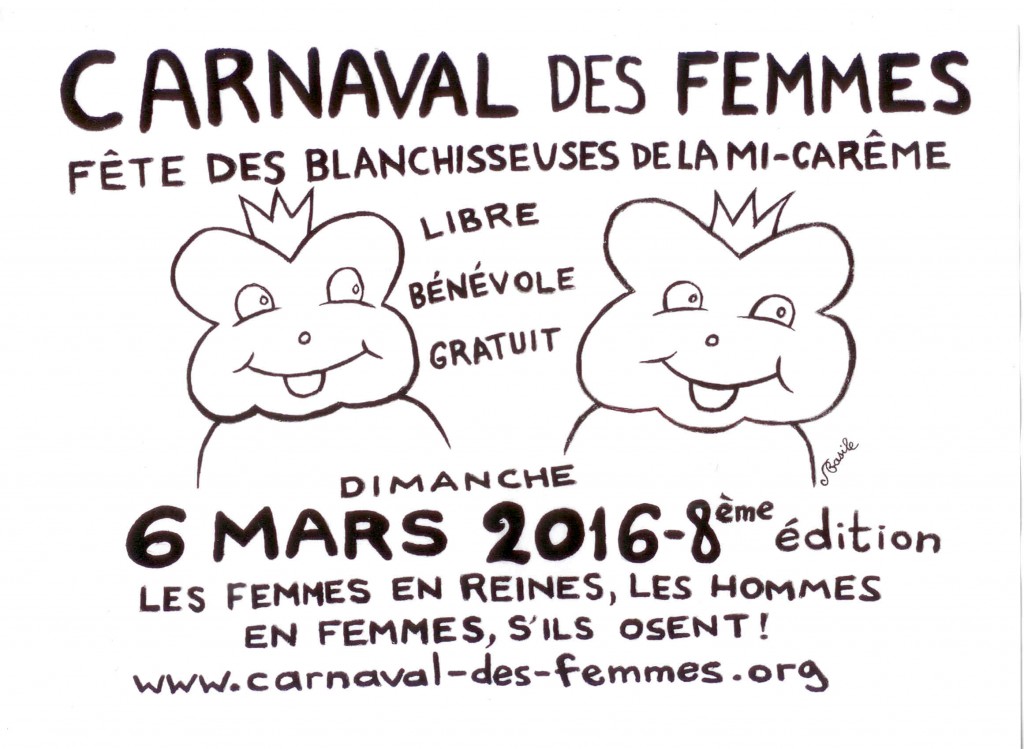 NOIR ET BLANC FINI Panonceaux intermédiaires pour le Carnaval des Femmes 2015 2