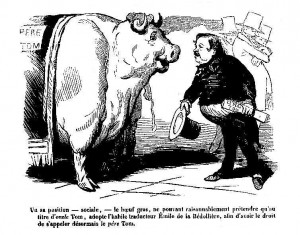 Père Tom - Boeuf Gras de 1853 - Le Journal pour rire