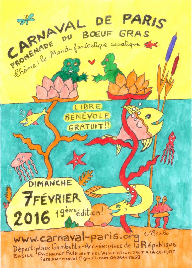 AFFICHE CARNAVAL DE PARIS 2016