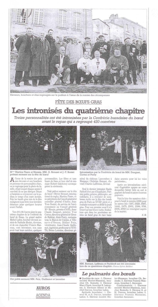 Sud Ouest 13 février 1999