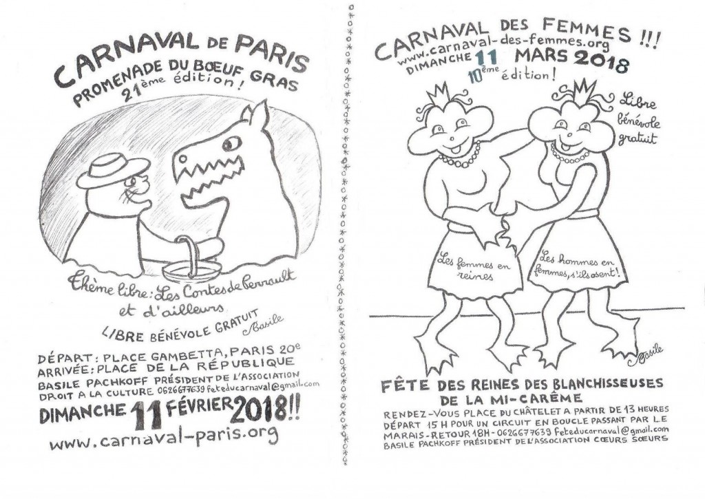 1 - TRACT CARNAVAL DE PARIS 2018 - RECTO