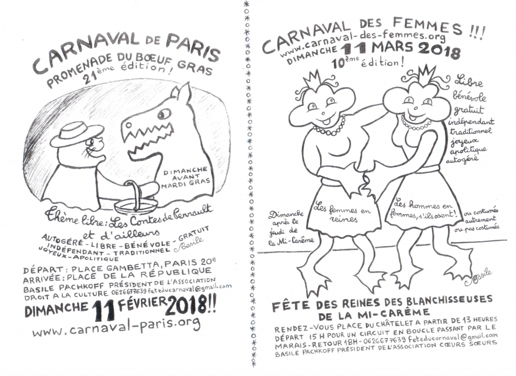 1 - TRACT CARNAVAL DE PARIS 2018 - RECTO